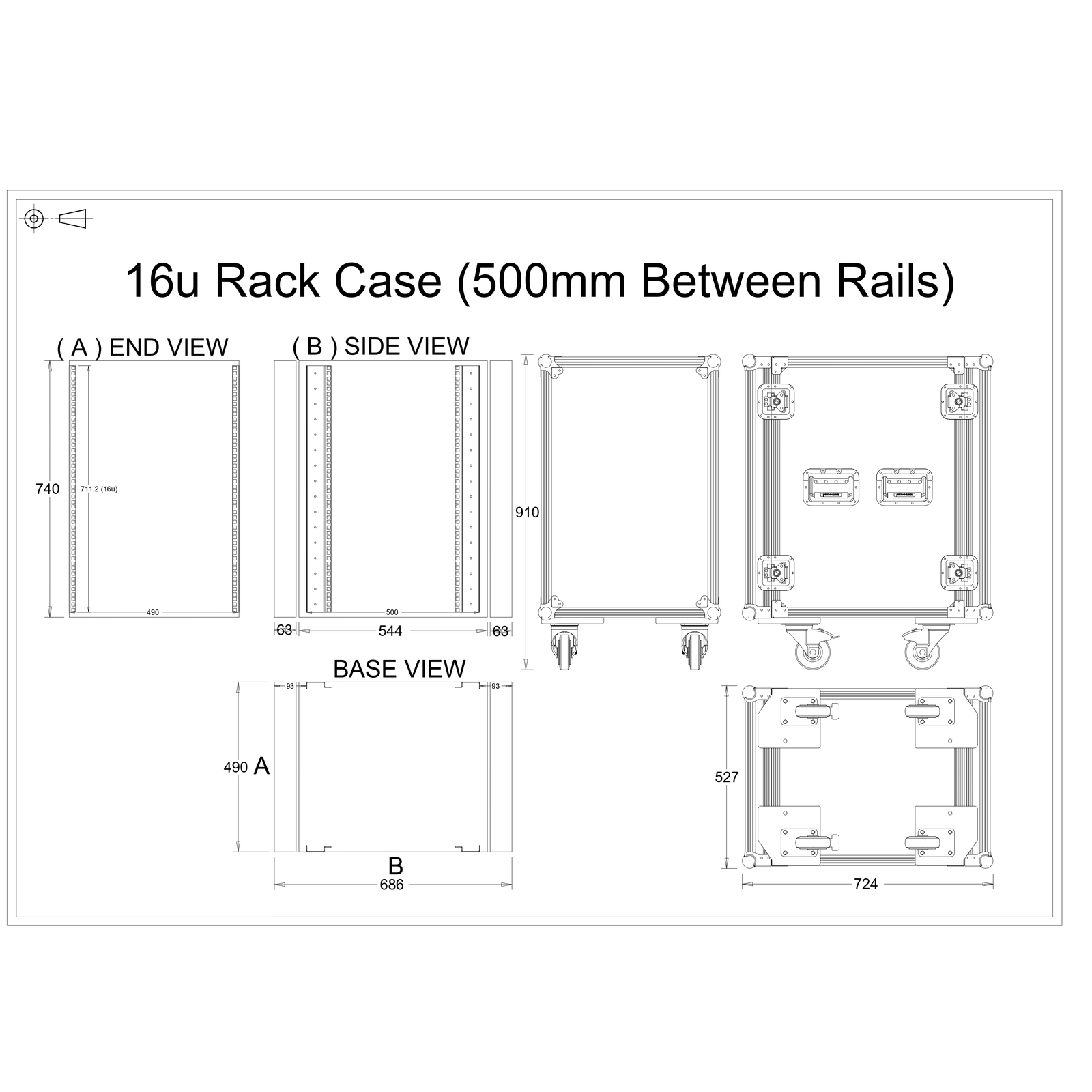16u Rack Case Flight Case